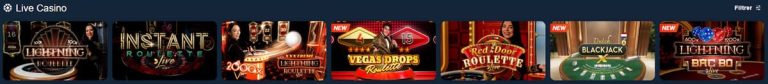 Blitz Casino jeux live