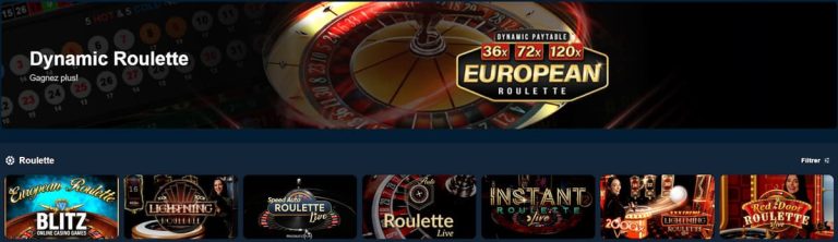 Blitz Casino jeux table