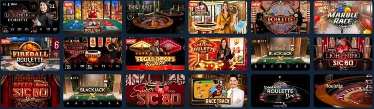 Blitz Casino jeux live