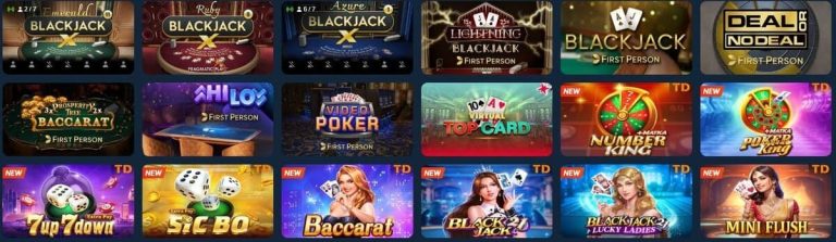 Blitz Casino jeux table