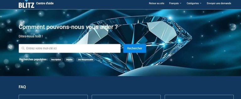 Blitz Casino support client